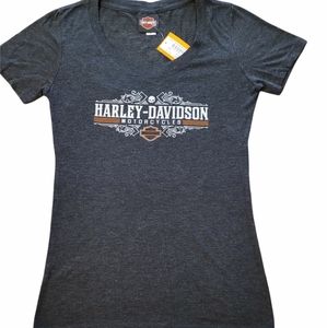 Harley Davidson Scoop Neck Tee Women's Size Medium